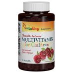 Vitaking Gyerek Multivitamin meggyes rágótabletta – 90db