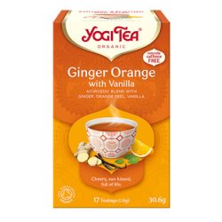 YOGI BIO TEA NARANCSOS GYÖMBÉR VANÍLIÁVAL 17X1,8G 31 G