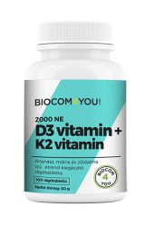 Vitamin D3 2000 IU-K2 100 tabs- 100 db